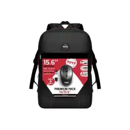 PORT Designs - Premium Pack - sac à dos pour ordinateur portable - 14" - 15.6" - avec souris optique sa... (501901)_1